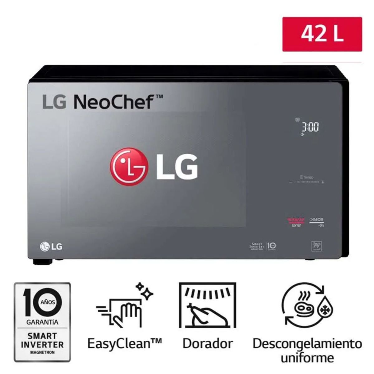 LG - Horno Microondas MH8296DIR 42L