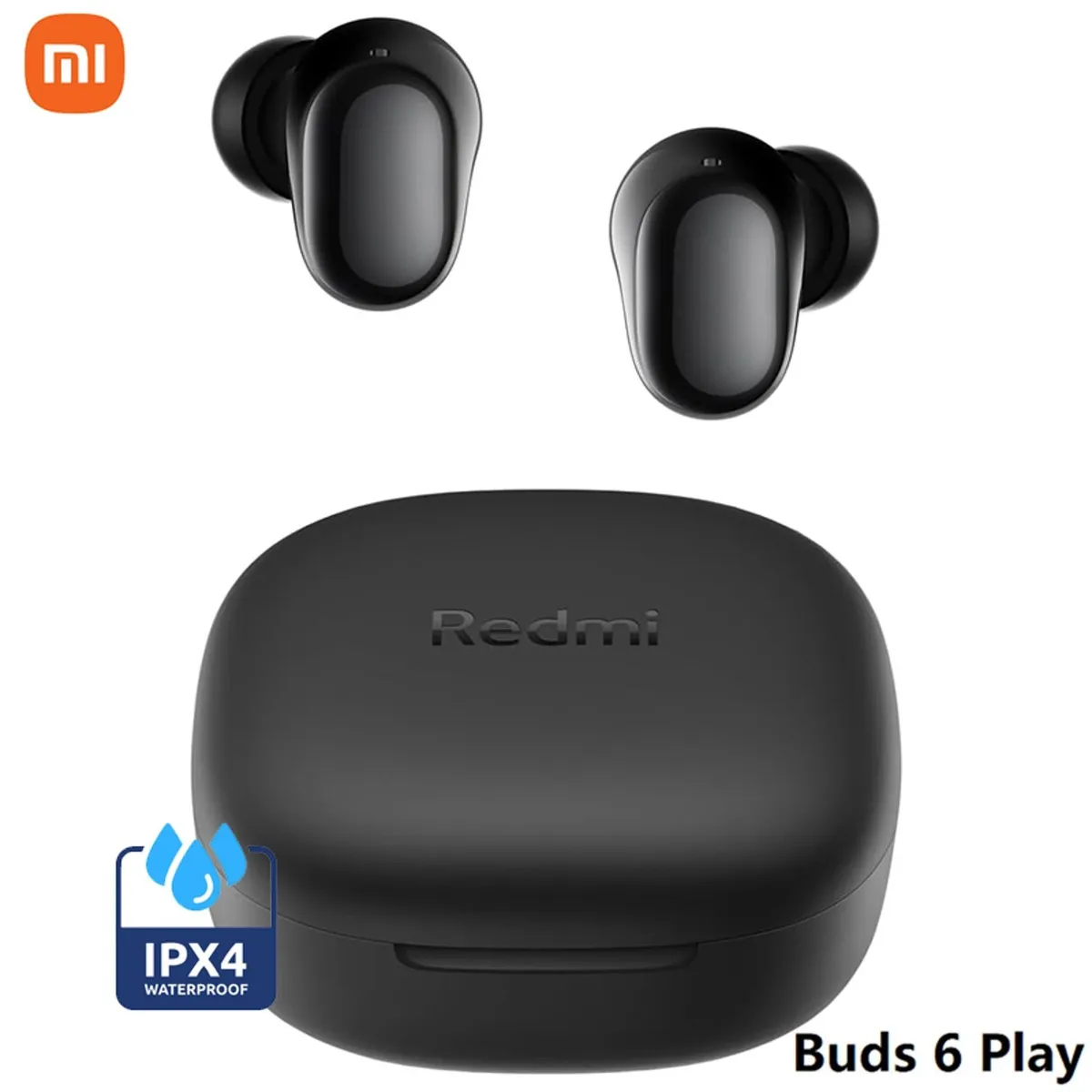 XIAOMI - Audífonos Inalámbricos Xiaomi Redmi Buds 6 Play Negro Bluetooth