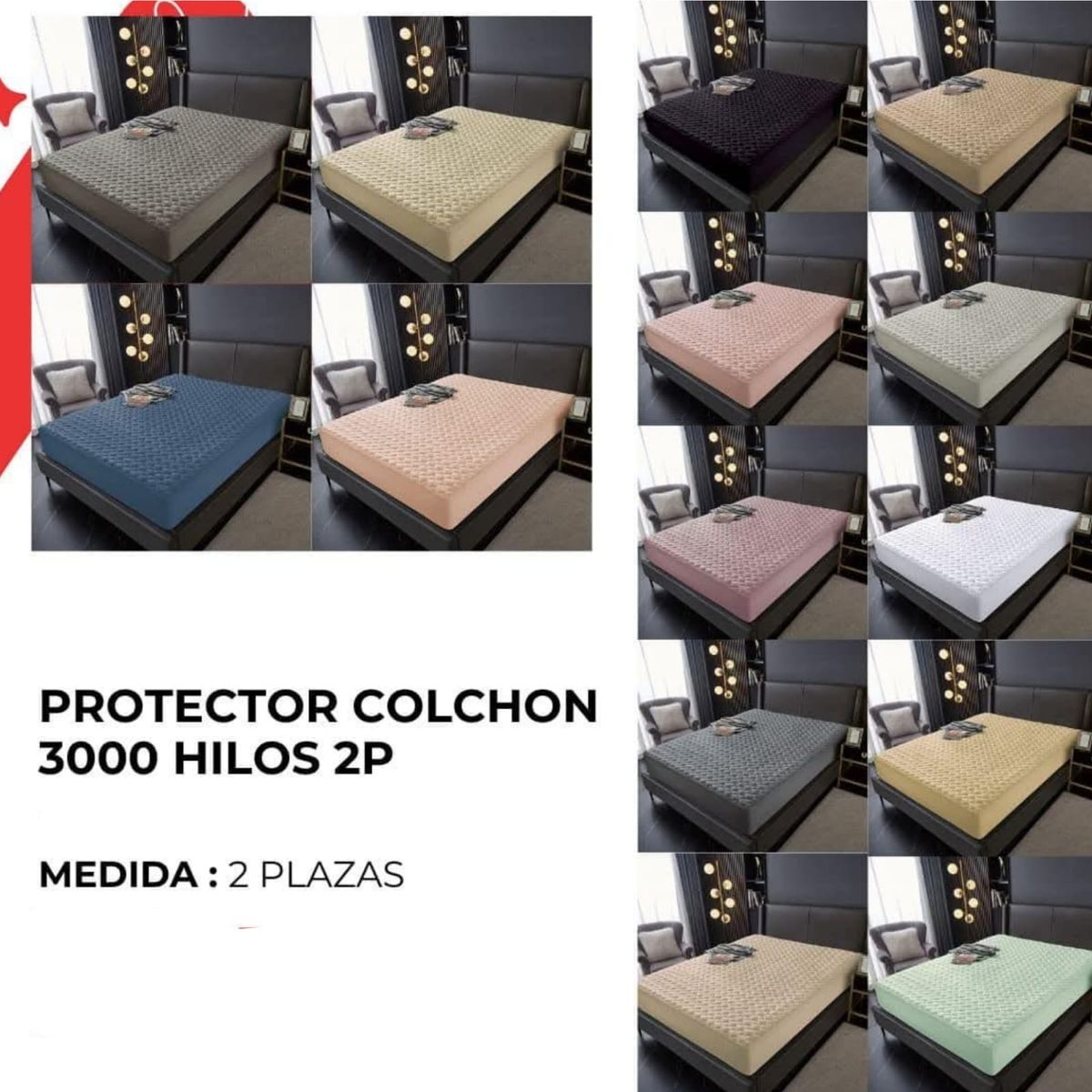 GENERICO - Protector colchon 2plazas