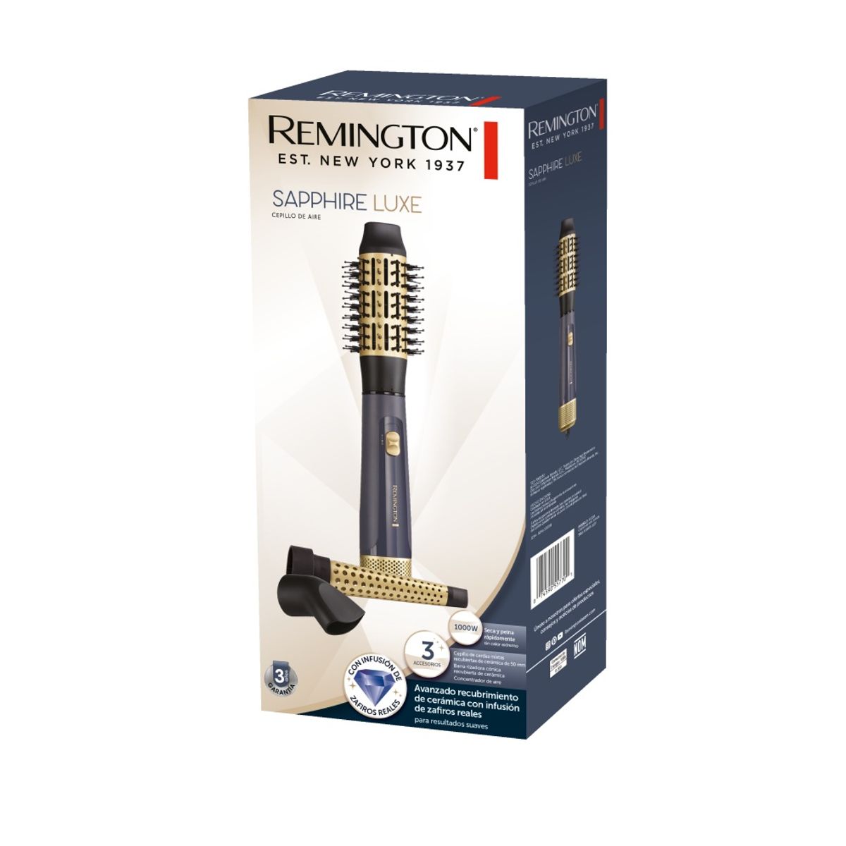 REMINGTON - Cepillo de aire y Multiestilizador Remington Sapphire luxe Modelo AS20A
