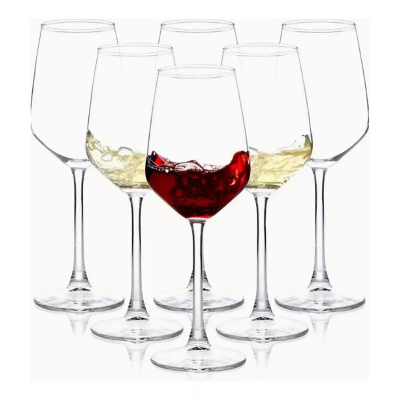 INSPIRA - Set de 6 Copas para Vino Base Ancha 640 ml