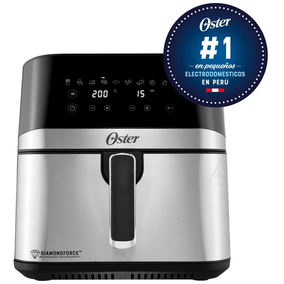 OSTER - Freidora de Aire OSTER 7-5L CKSTAF75DSSDF Digital Negro