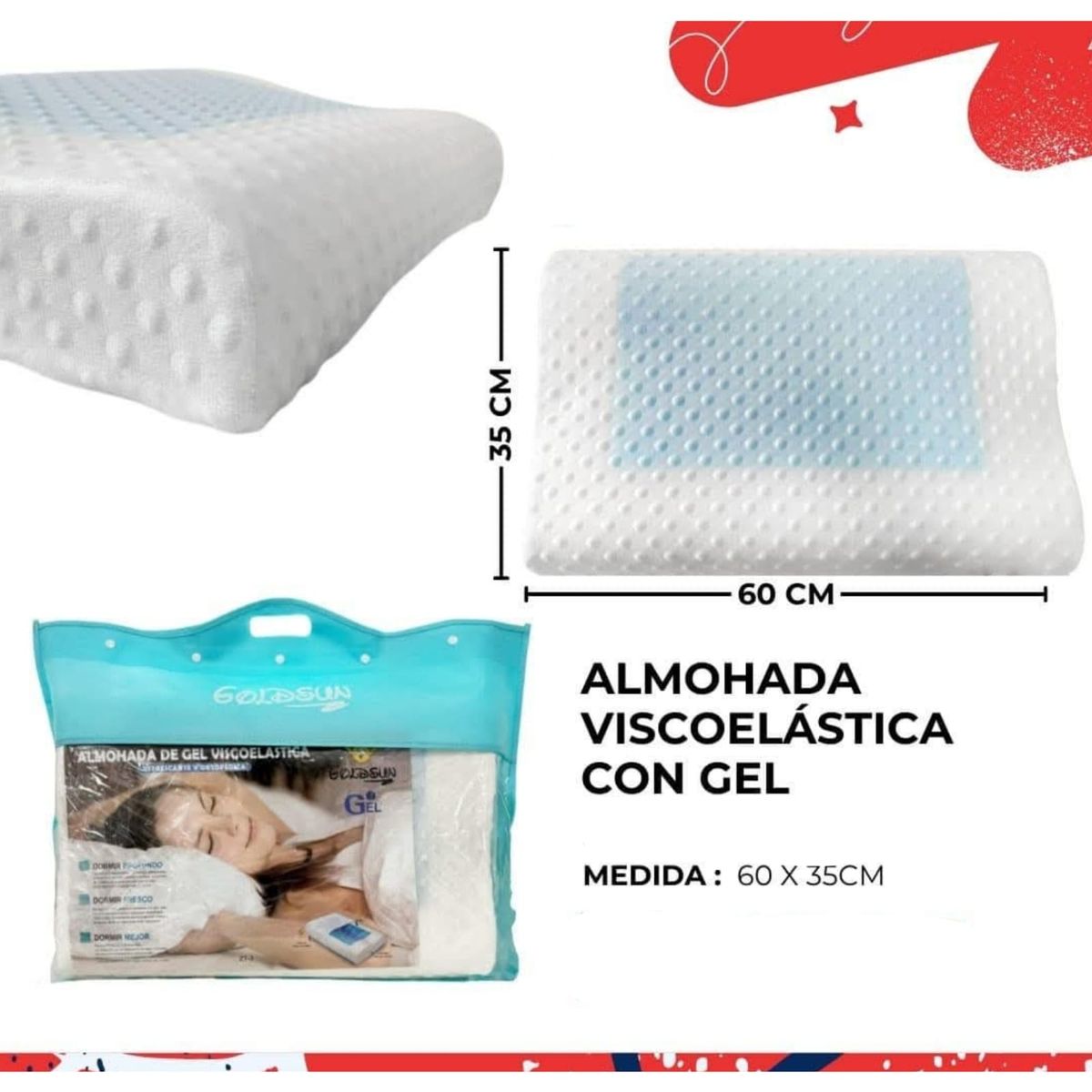 GENERICO - Almohada de Viscoelástica