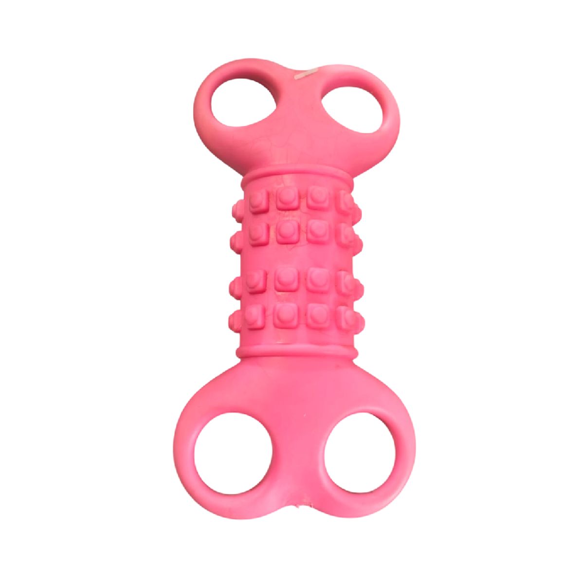 GENERICO - Juguete hueso de goma duro rosado para perros
