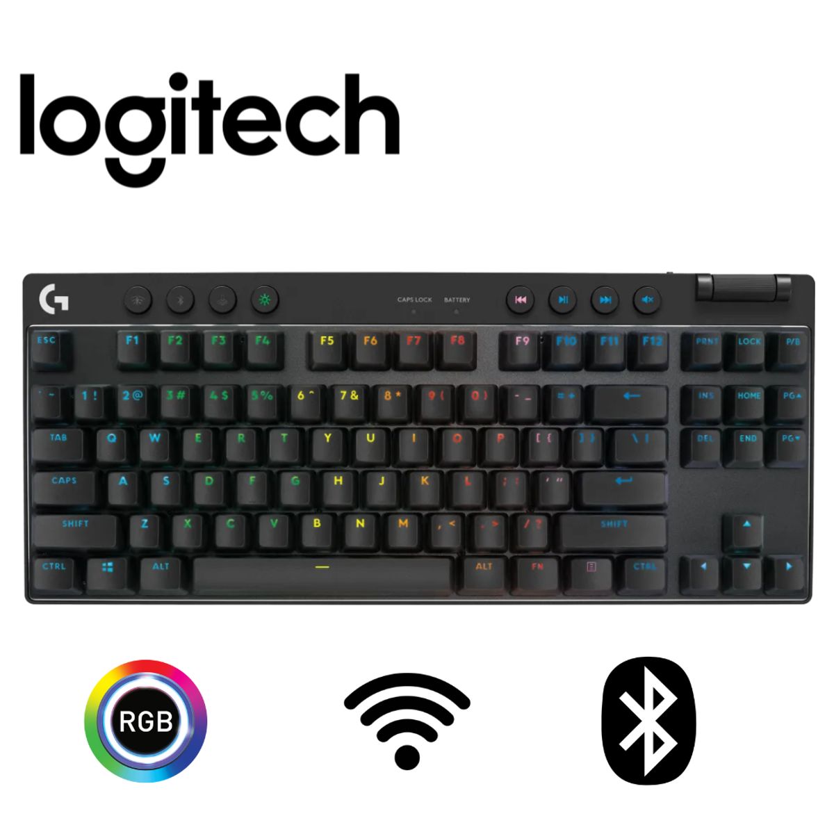 LOGITECH - TECLADO LOGITECH PRO X TKL LIGHTSPEED INALAMBRICO USB-NEGRO