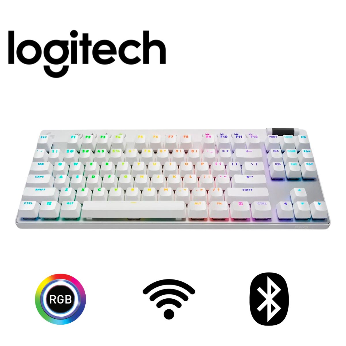 LOGITECH - TECLADO LOGITECH PRO X TKL LIGHTSPEED INALAMBRICO USB BLANCO
