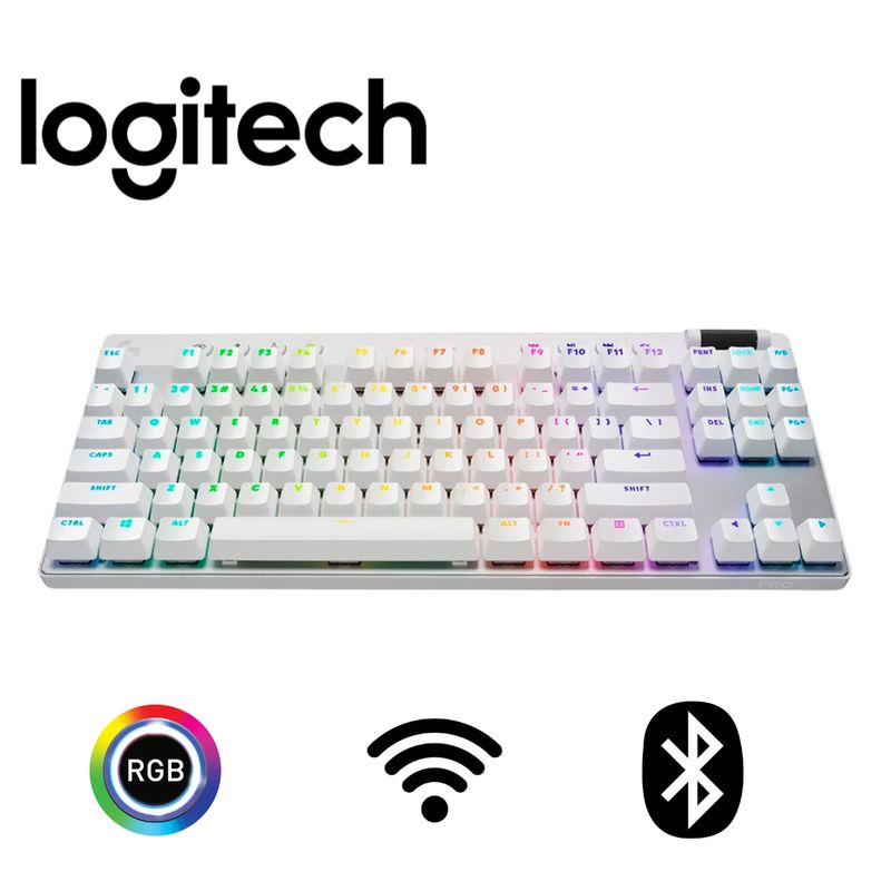 LOGITECH - TECLADO LOGITECH PRO X TKL LIGHTSPEED INALAMBRICO USB BLANCO