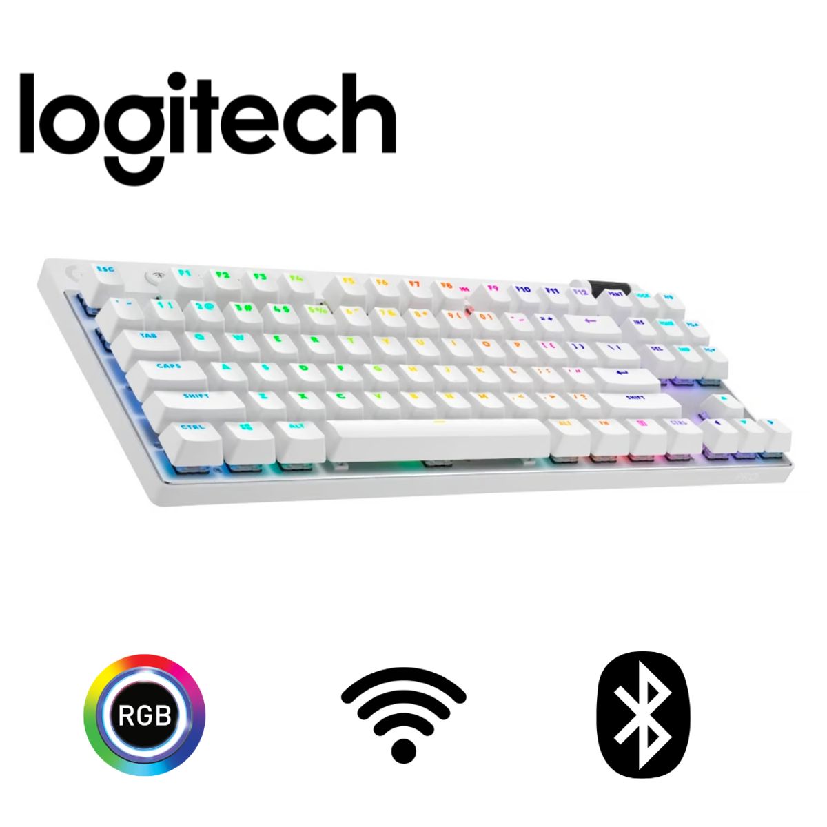 LOGITECH - TECLADO LOGITECH PRO X TKL LIGHTSPEED INALAMBRICO USB BLANCO