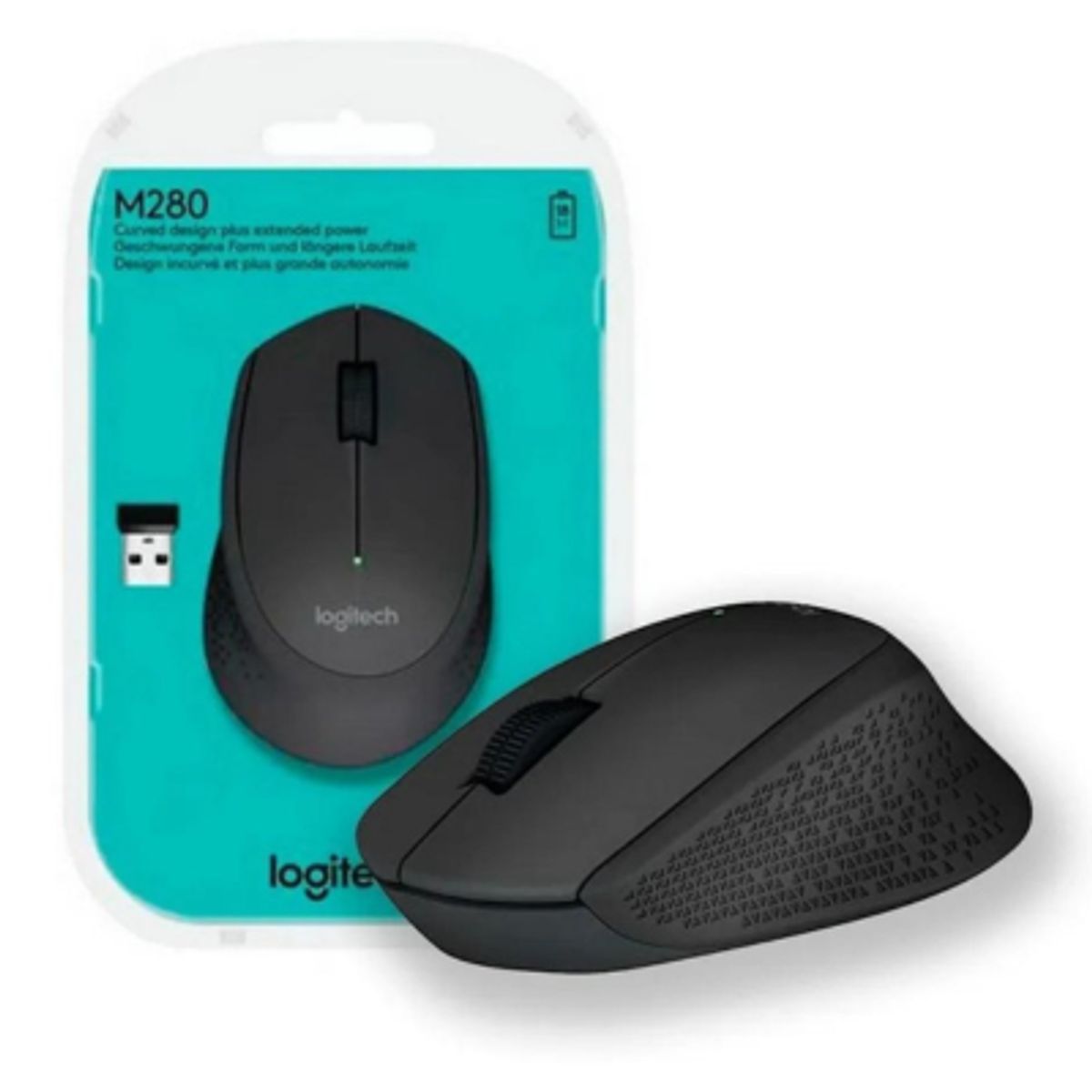 LOGITECH - Mouse Logitech M280 Inalanbrico Negro