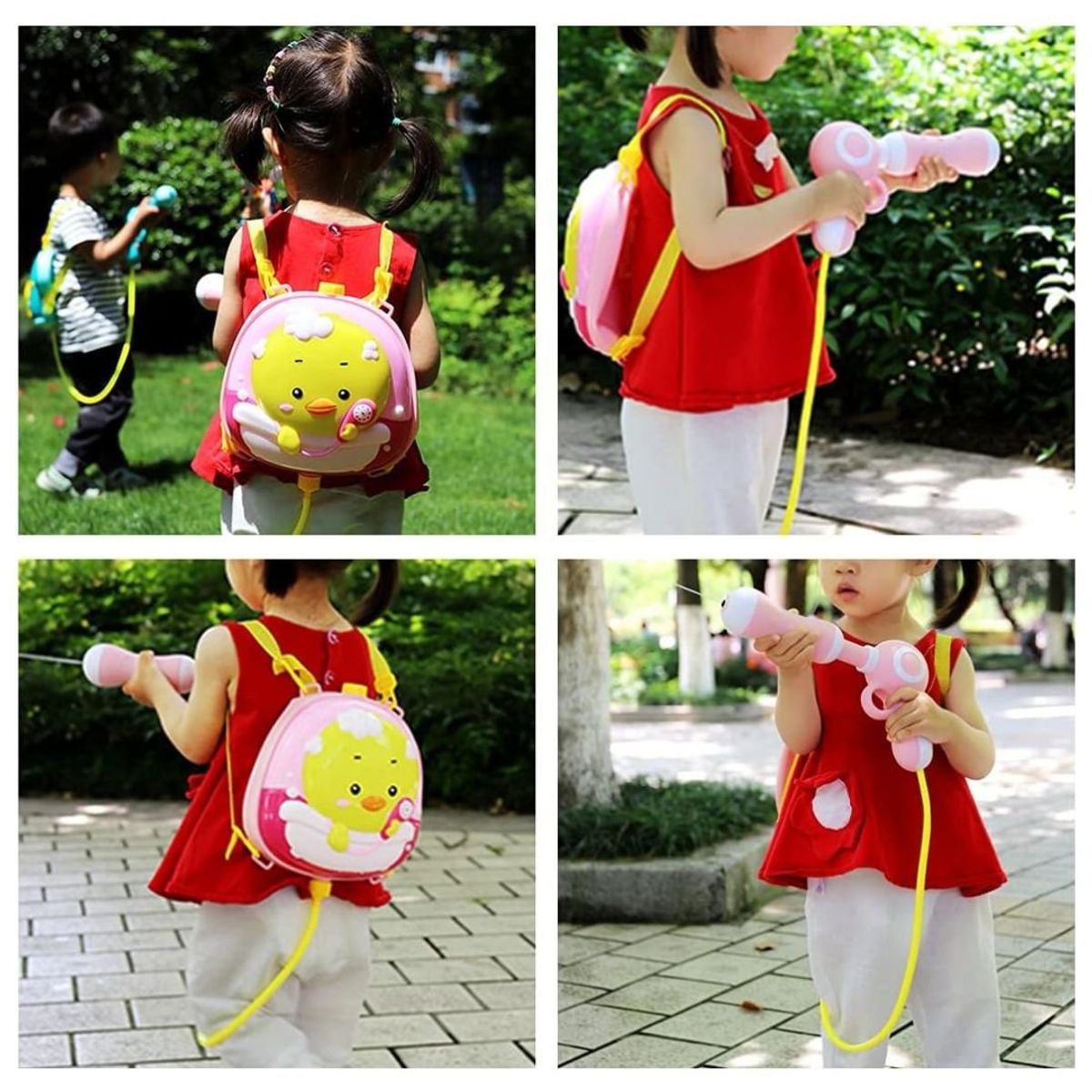 GENERICO - Chisguete Con Mochila Rosa Water Gun Patito Para Niñas