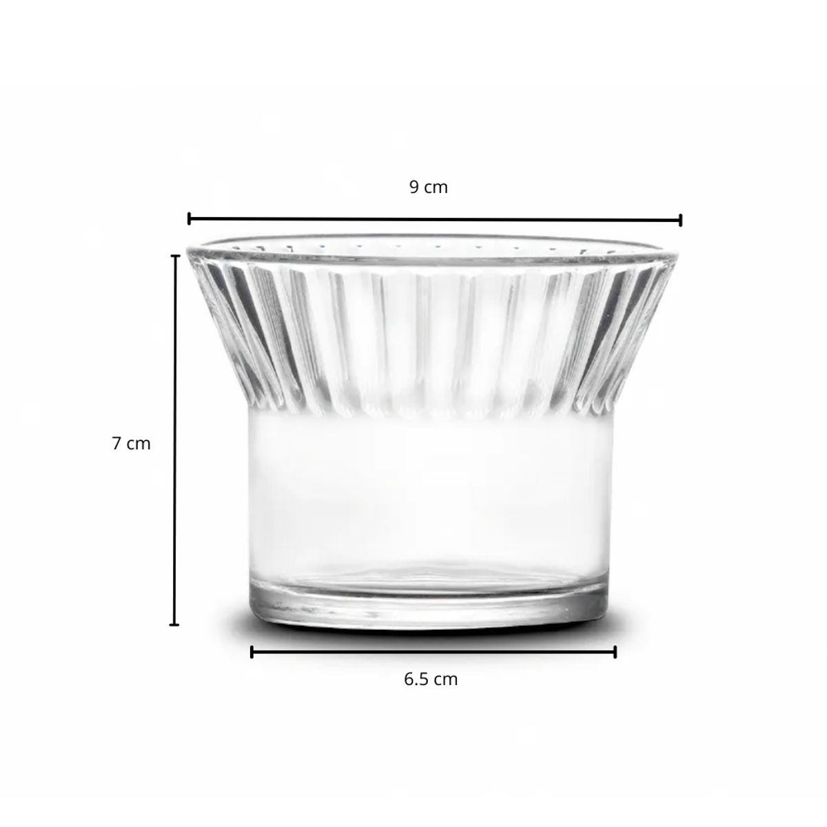 INSPIRA - Juego de 6 Tazones de Vidrio para Postres 200 ml