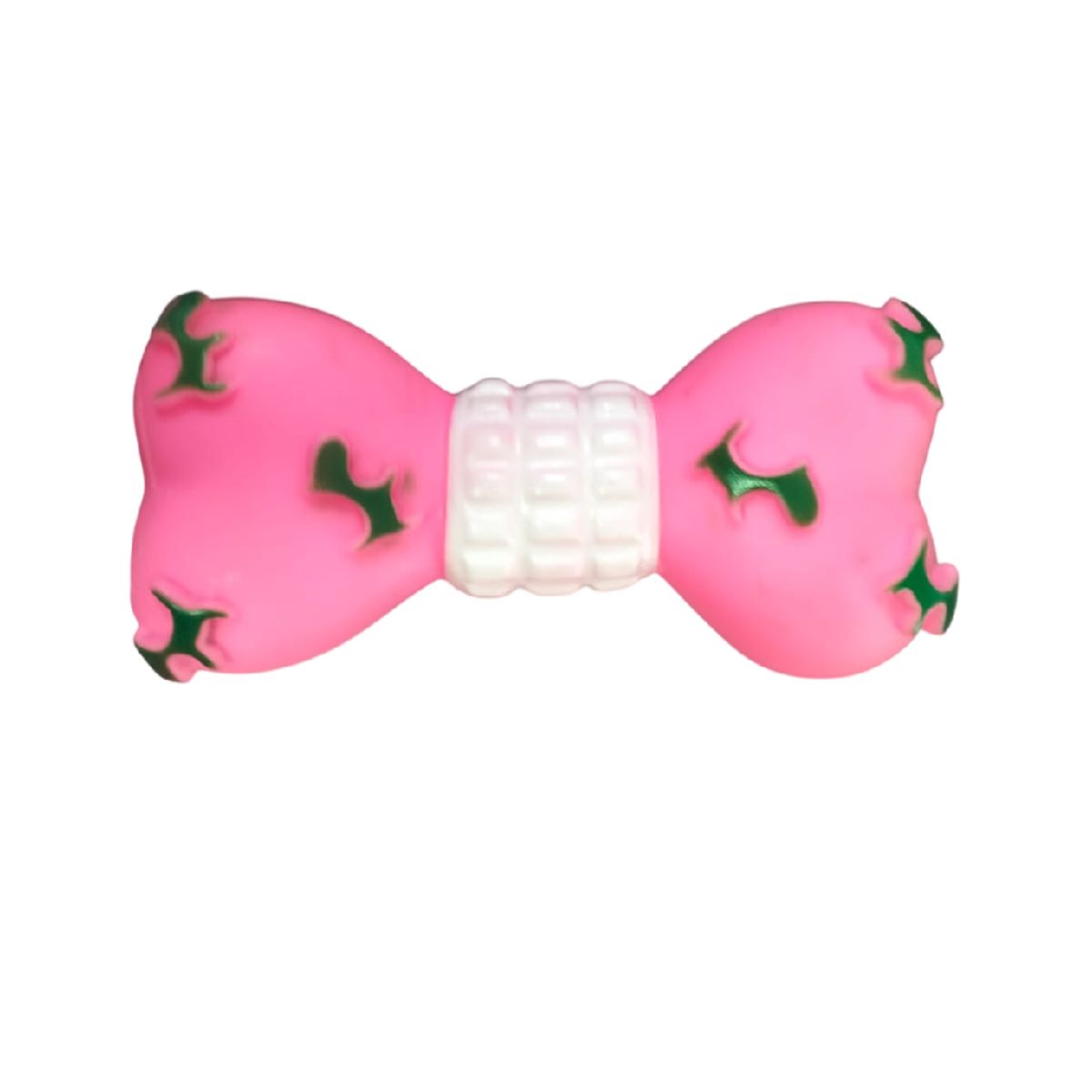 GENERICO - Juguete de goma para perros hueso navidad rosado