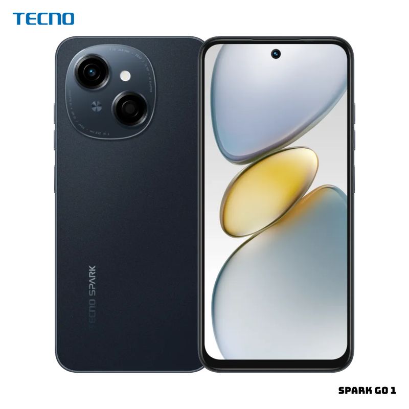 TECNO MOBILE - Celular Tecno Spark Go 1 64GB ROM + 6GB (3GB+3GB RAM EXTENDED) - Negro