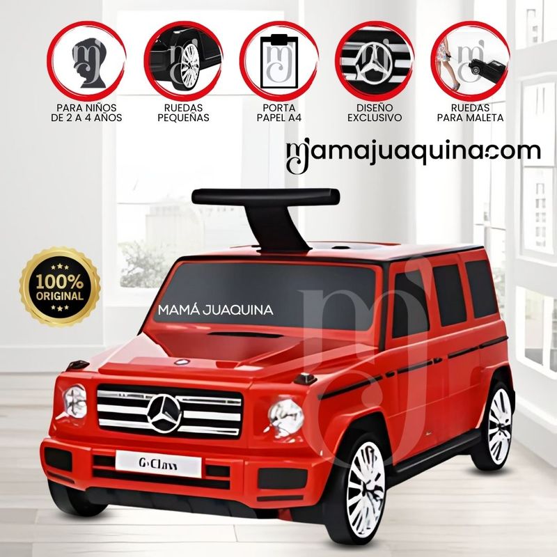 MERCEDES - Correpasillo de arrastre Maleta Buggie «BUGGIE BAG» Red