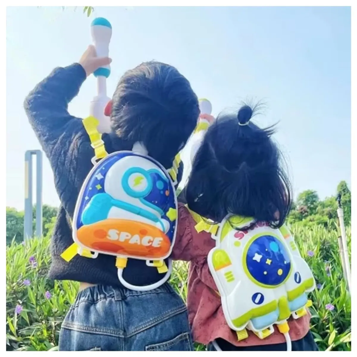 GENERICO - Chisguete Con Mochila Water Gun Space Para Niños