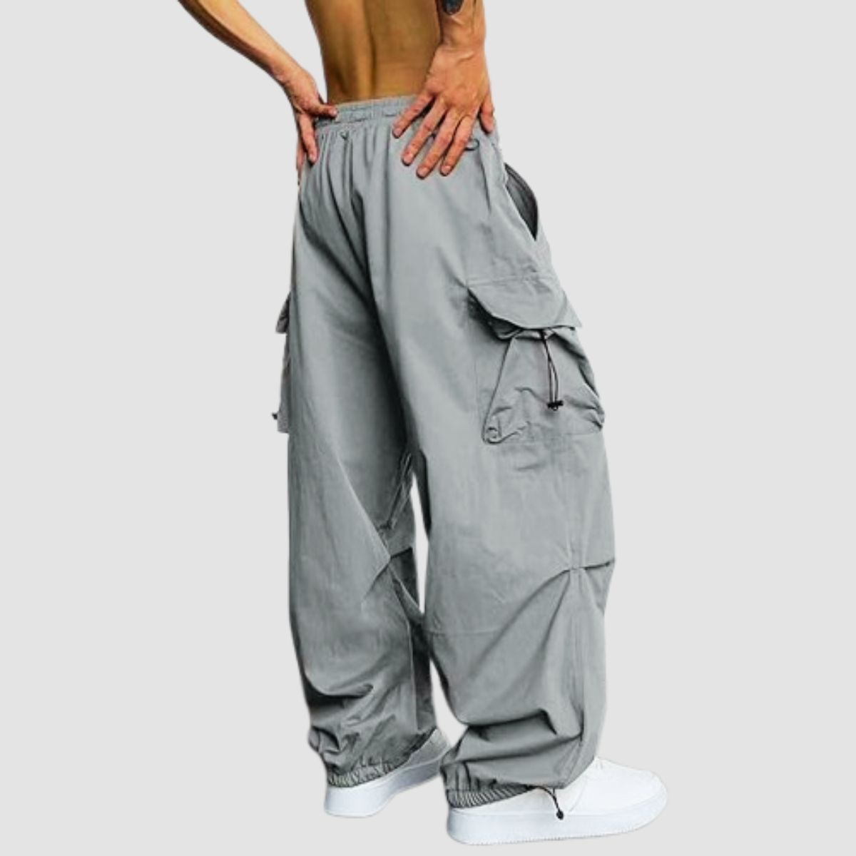 ENKI - Pantalón Cargo Parachute Varón - Estilo Urbano y Funcional