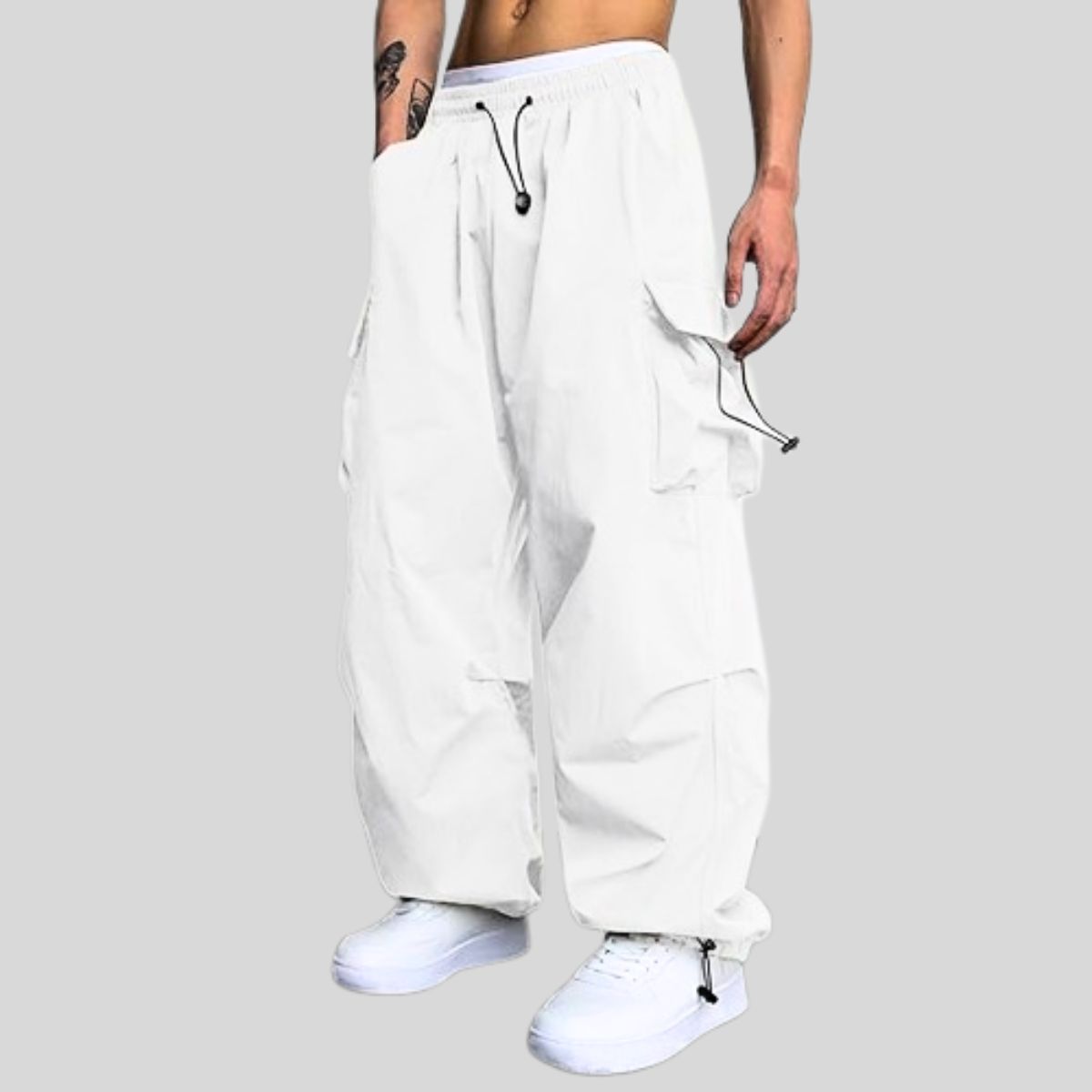 ENKI - Pantalón Cargo Parachute Varón - Estilo Urbano y Funcional