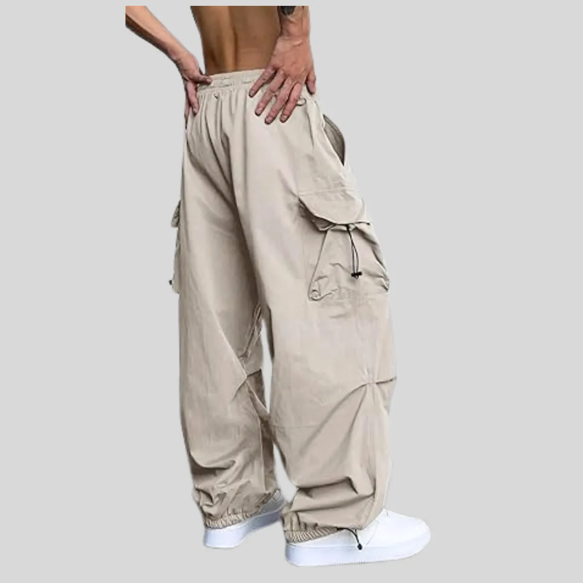 ENKI - Pantalón Cargo Parachute Varón - Estilo Urbano y Funcional