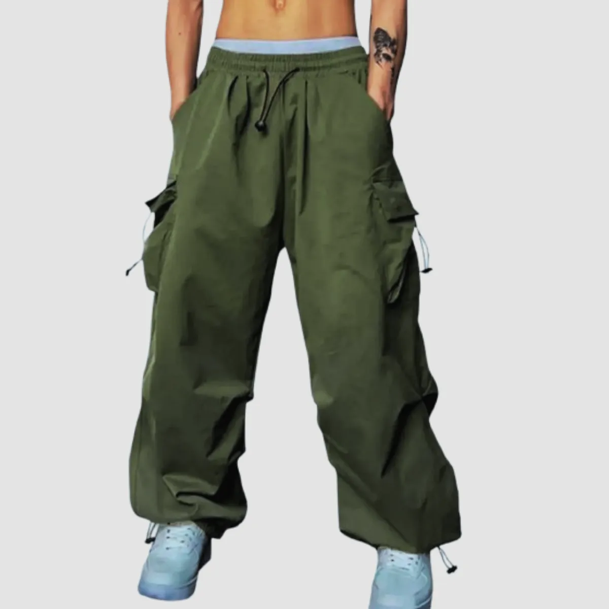 ENKI - Pantalón Cargo Parachute Varón - Estilo Urbano y Funcional