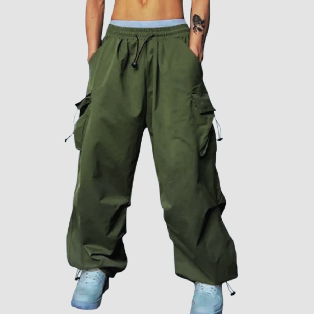 ENKI - Pantalón Cargo Parachute Varón - Estilo Urbano y Funcional