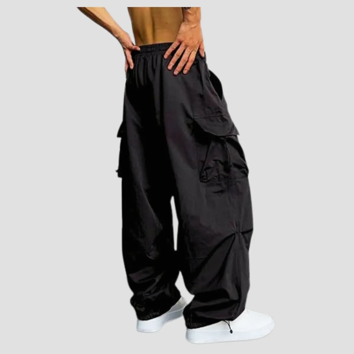 ENKI - Pantalón Cargo Parachute Varón - Estilo Urbano y Funcional