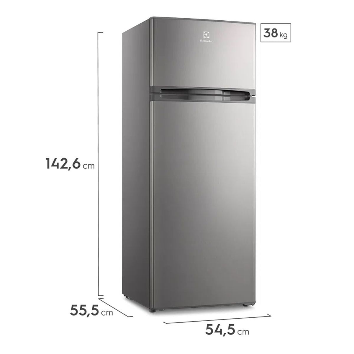 ELECTROLUX - Refrigerador 205L Electrolux ERTY20G2HVI Gris