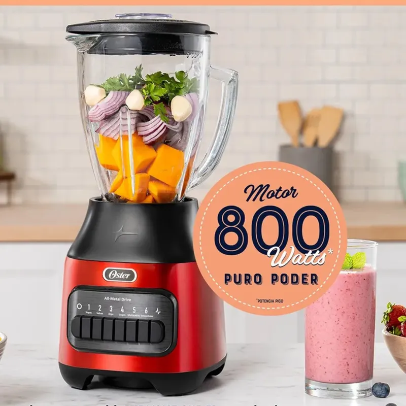 OSTER - Licuadora Oster de 800w Pica Hielo con Vaso 1,5 lts