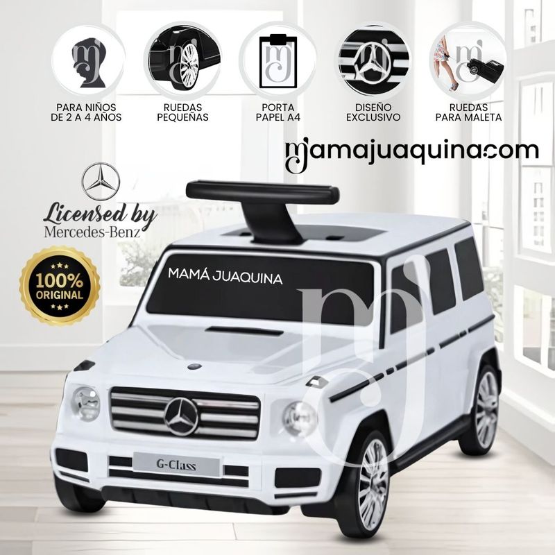 MERCEDES - Correpasillo de arrastre Maleta Buggie «BUGGIE BAG» White