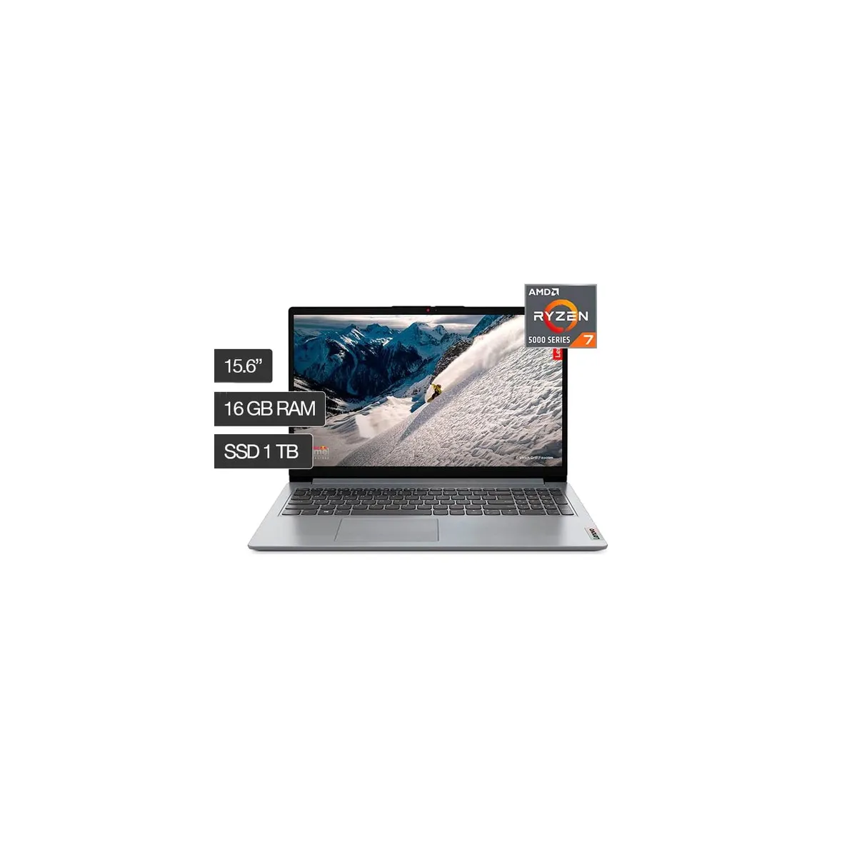 LENOVO - Laptop Lenovo Ideapad 3 R7 5700U 16gb DDR4 1TB SSD 15.6 Fhd window 11 Home