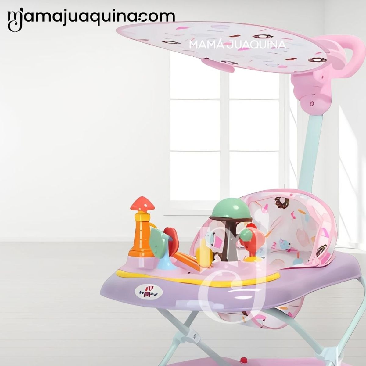 BABY - Andador Musical Didáctico «MUSHROOM» Pink
