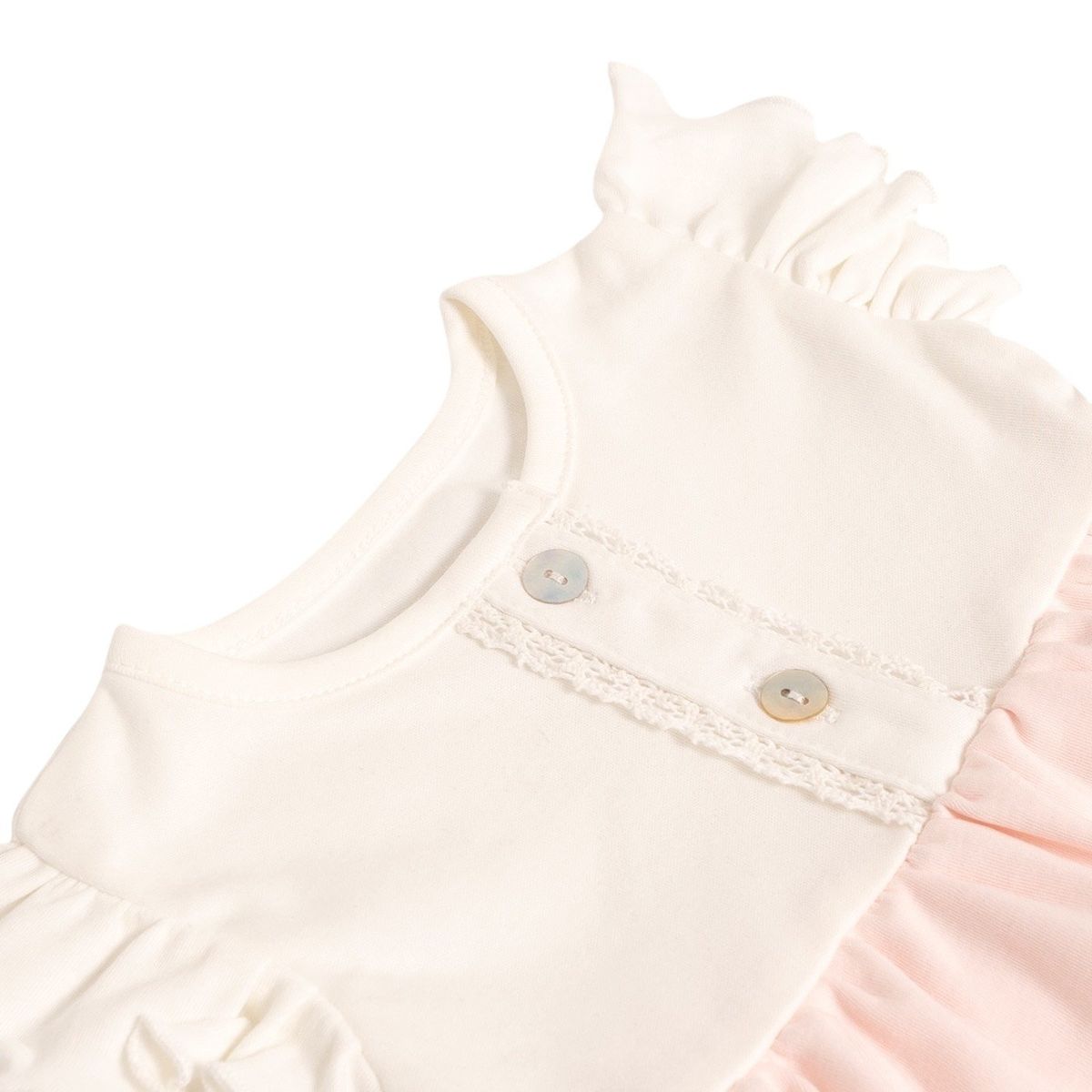 RIKURIY - Vestido Volantes rosa Rikury