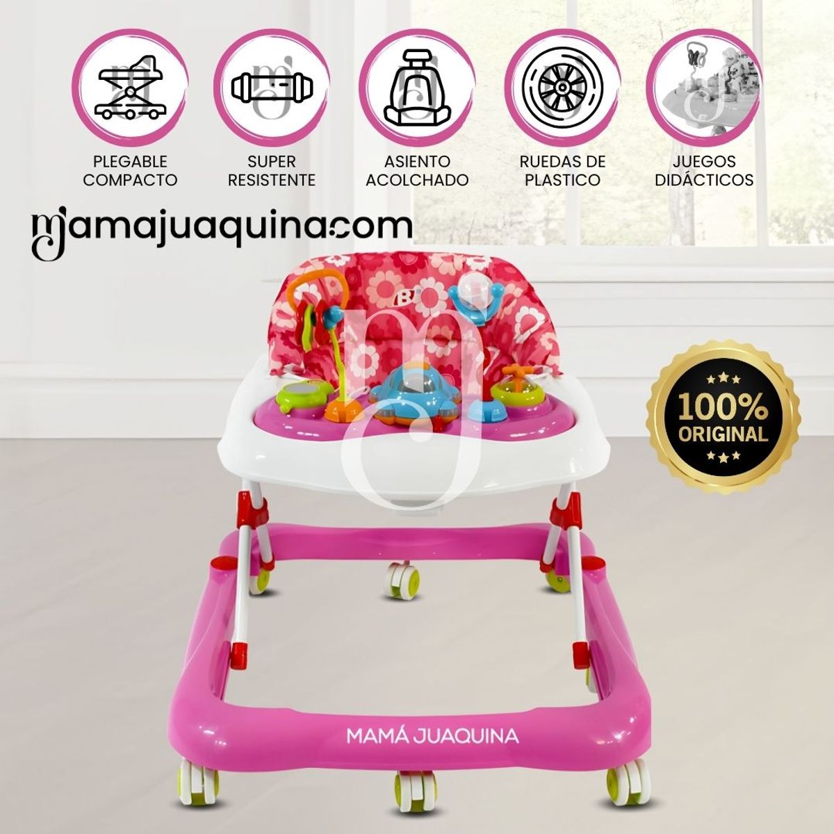 BABY - Andador Didáctico «MyWalkie II» Edición Limitada Pink