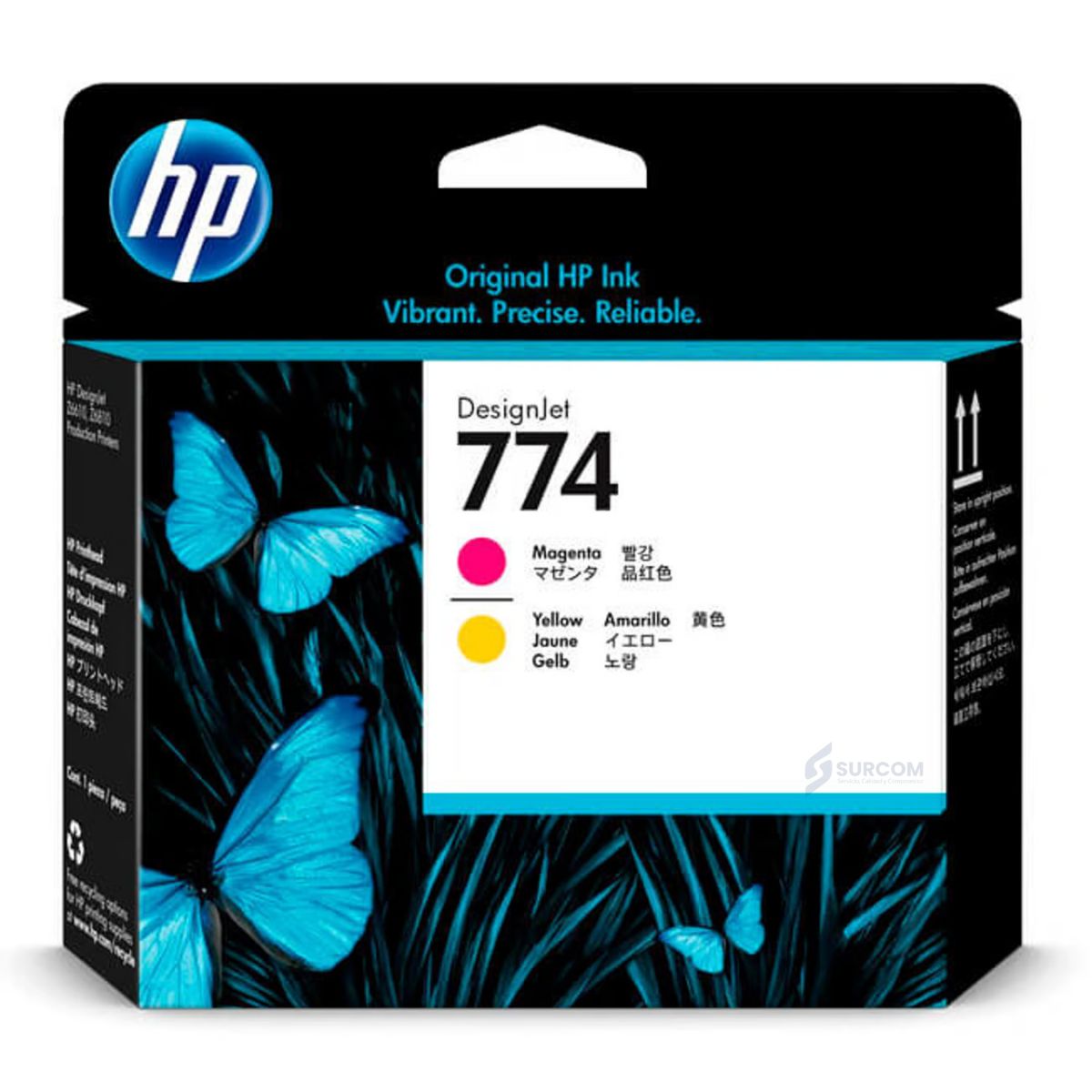 HP - Cabezal HP 774 Magenta / Amarillo (P2V99A) Original