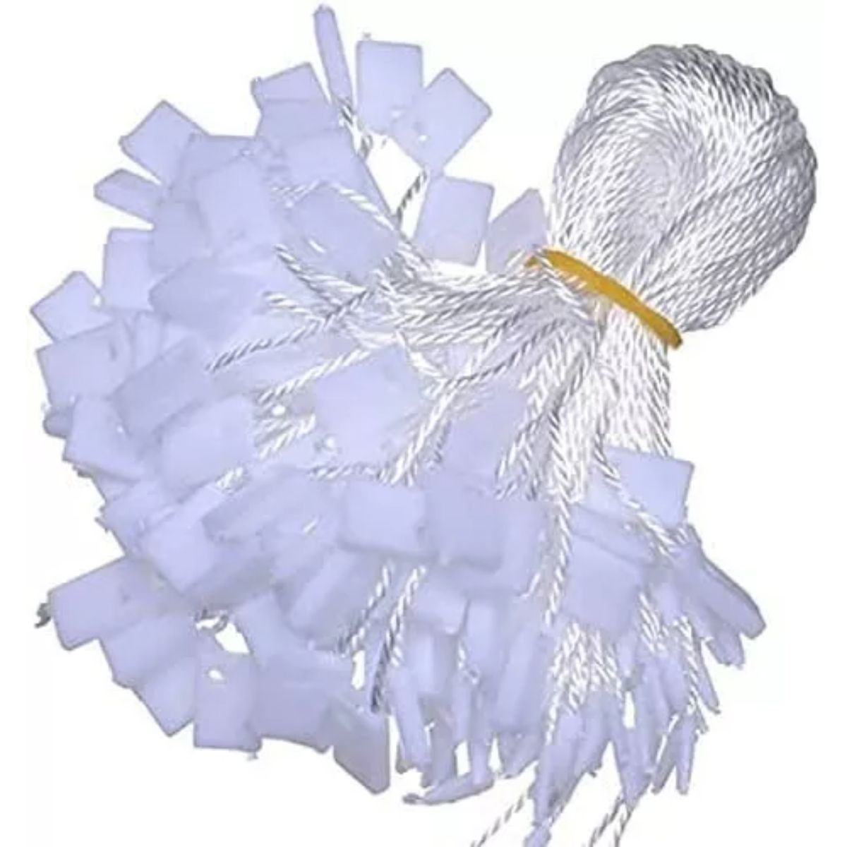 GENERICO - Precinto Manual Pita Sujetador Cordón Blanco X1000u Ropa