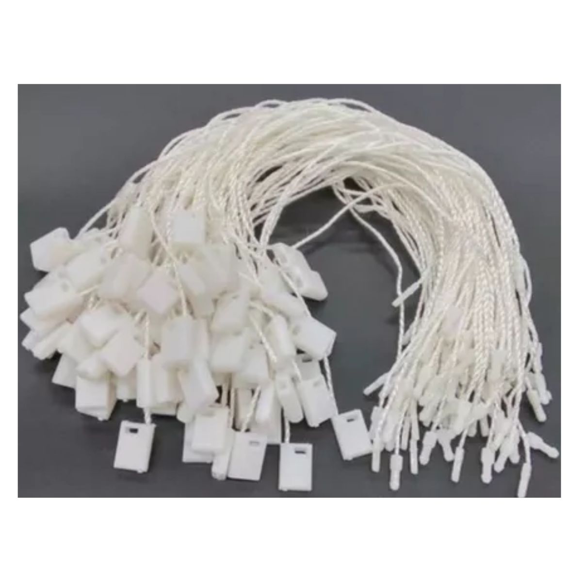 GENERICO - Precinto Manual Pita Sujetador Cordón Blanco X1000u Ropa