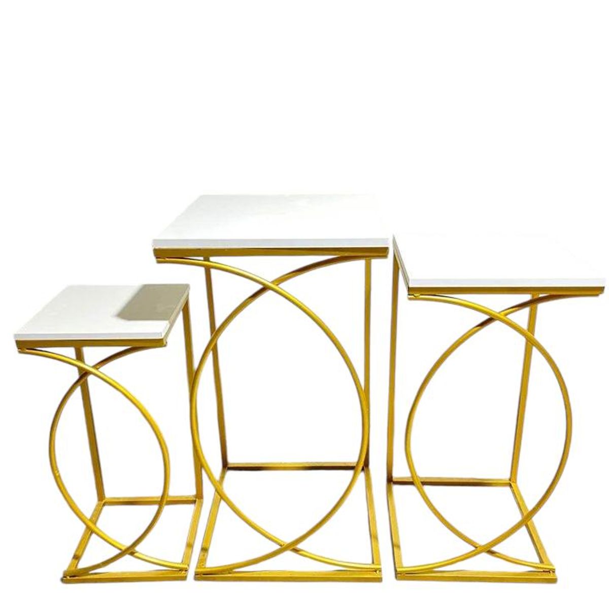 OEM - 3 MESAS CHANEL DECORATIVAS PARA EVENTOS FIESTAS MOBILIARIO