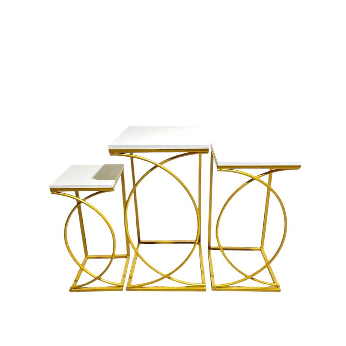 OEM - 3 MESAS CHANEL DECORATIVAS PARA EVENTOS FIESTAS MOBILIARIO