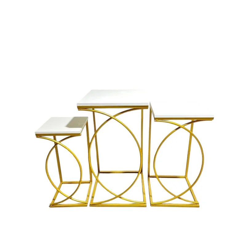 OEM - 3 MESAS CHANEL DECORATIVAS PARA EVENTOS FIESTAS MOBILIARIO