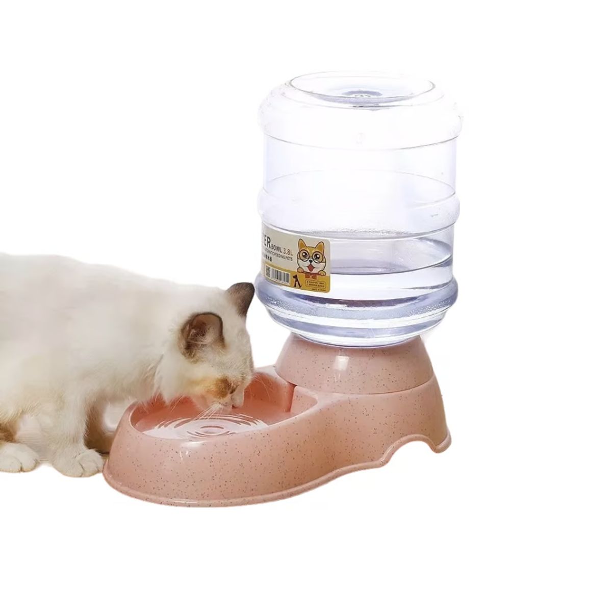 GENERICO - Bebedero Automático Rosado de 3.8 Litros