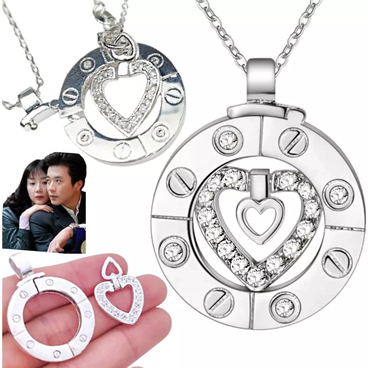 GENERICO - Collar Escalera al Cielo Coreano Para Pareja Regalo