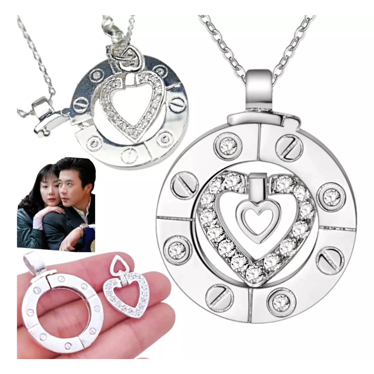 GENERICO - Collar Escalera al Cielo Coreano Para Pareja Regalo