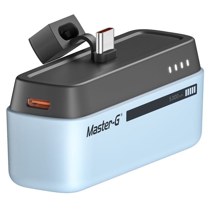 MASTER G - Power Bank Mini Master-G 5000mAh Tipo C Power Delivery Celeste
