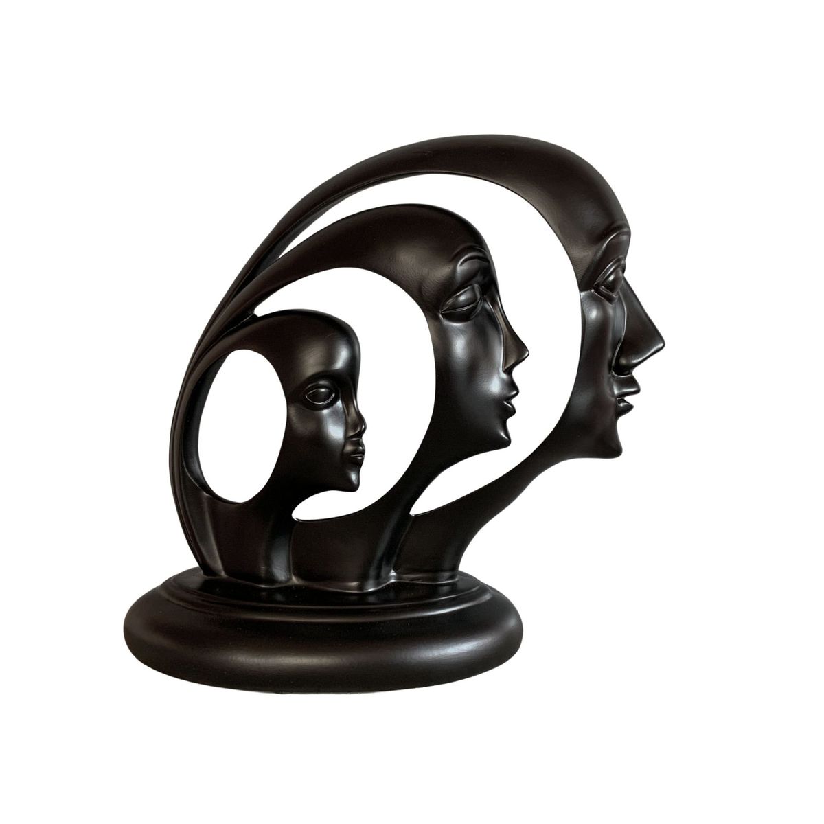 GENERICO - Adorno 3 Rostros Decorativa Poliresina