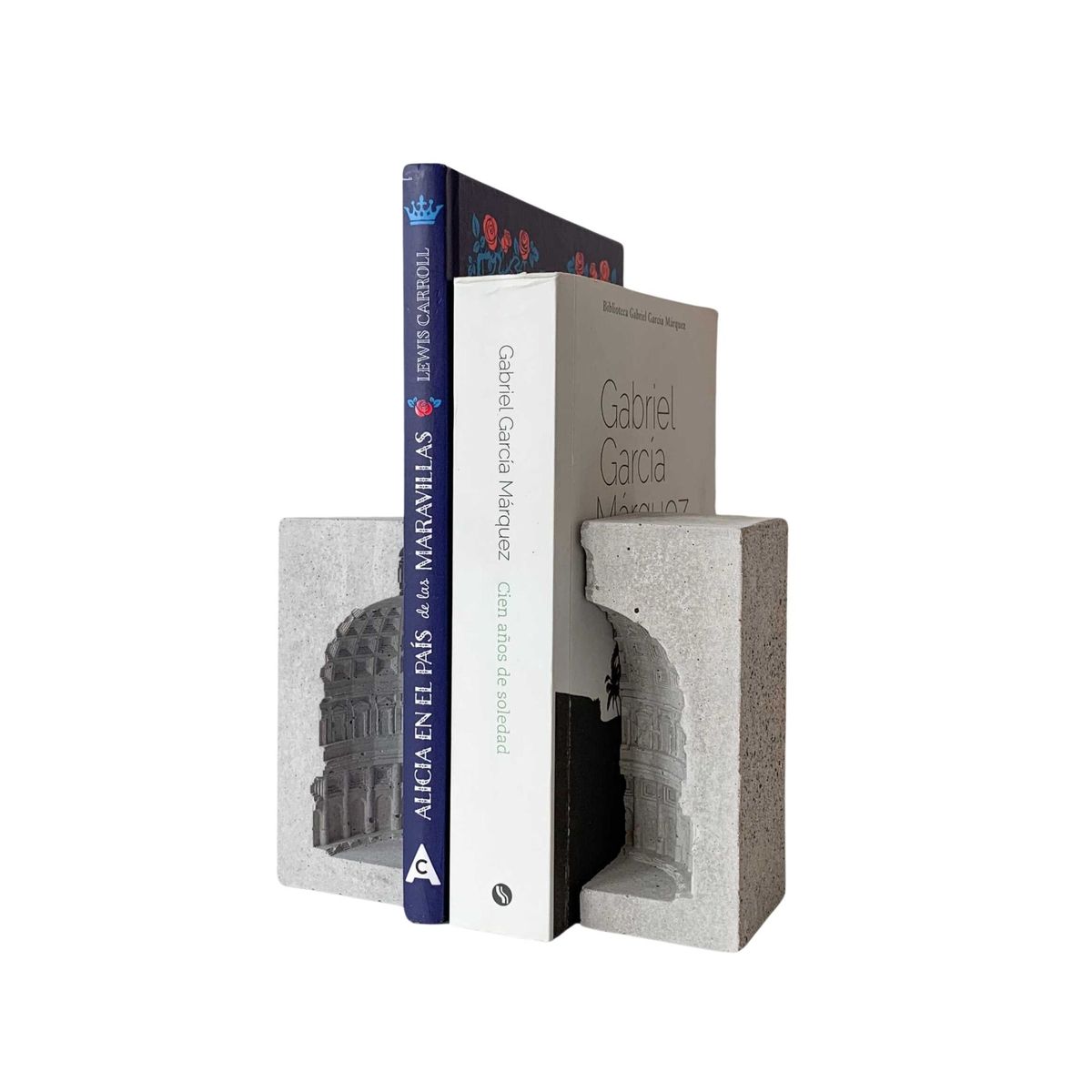 GENERICO - Portalibro de Concreto Templo Romano Panteón Escultura