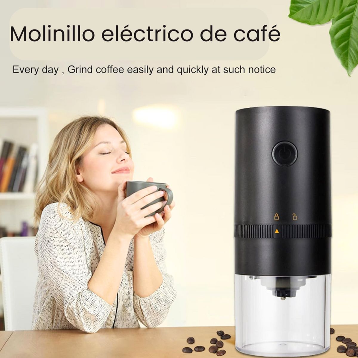GENERICO - Moledor  eléctrico portátil de café