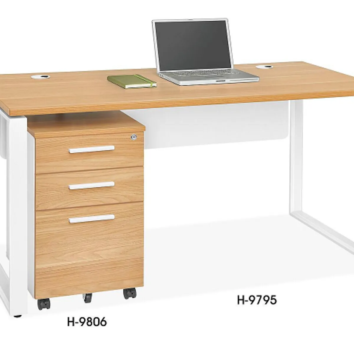 NACION MUEBLES - ESCRITORIO NACION MUEBLE OFICINA CARLITOS COLOR BEIGE