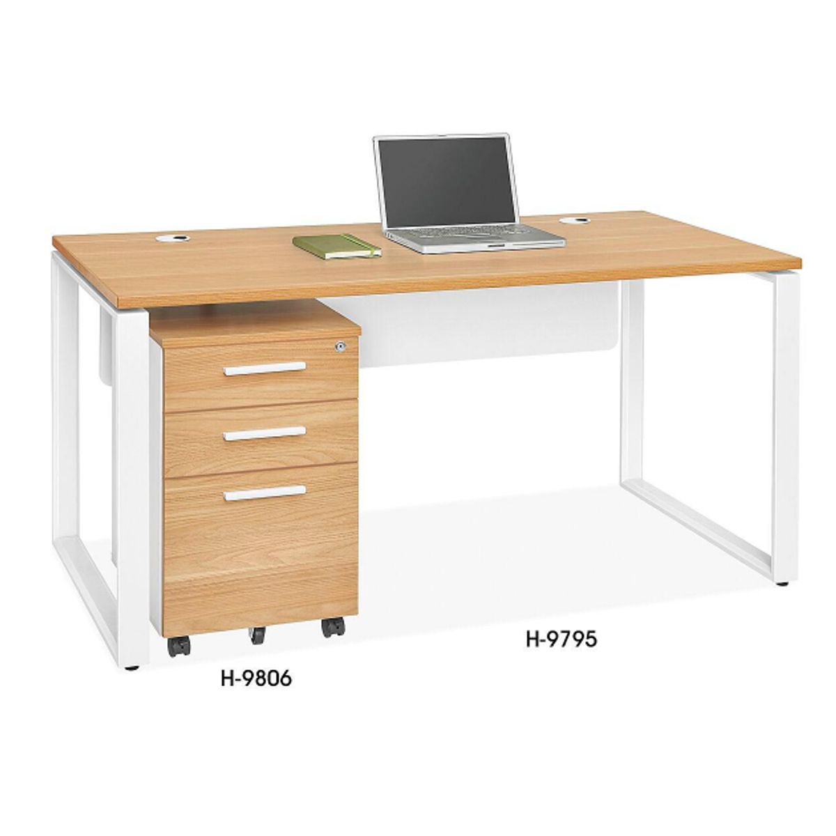 NACION MUEBLES - ESCRITORIO NACION MUEBLE OFICINA CARLITOS COLOR BEIGE