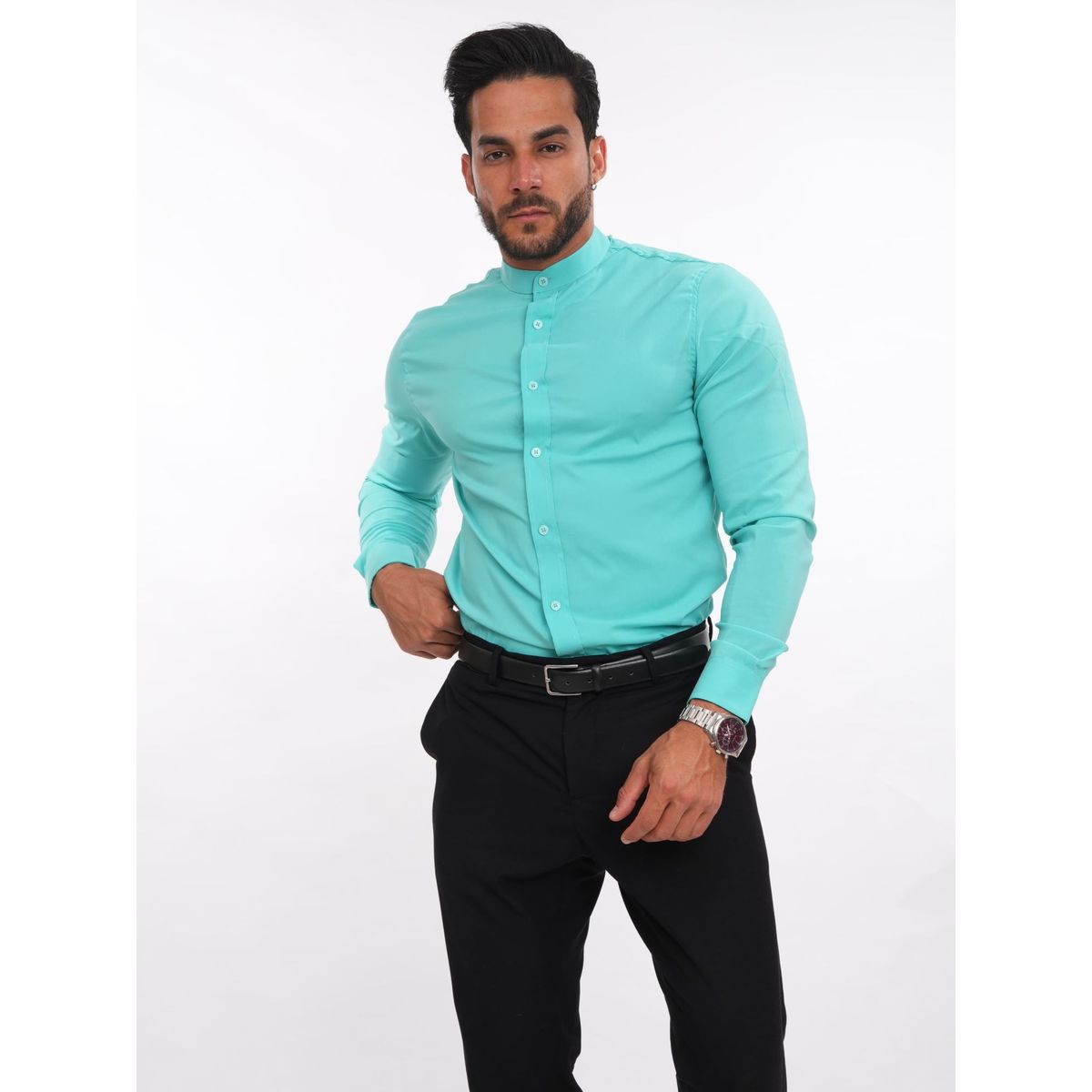 MEHIVIC - CAMISA MEHIVIC MANGA LARGA CUELLO NERU