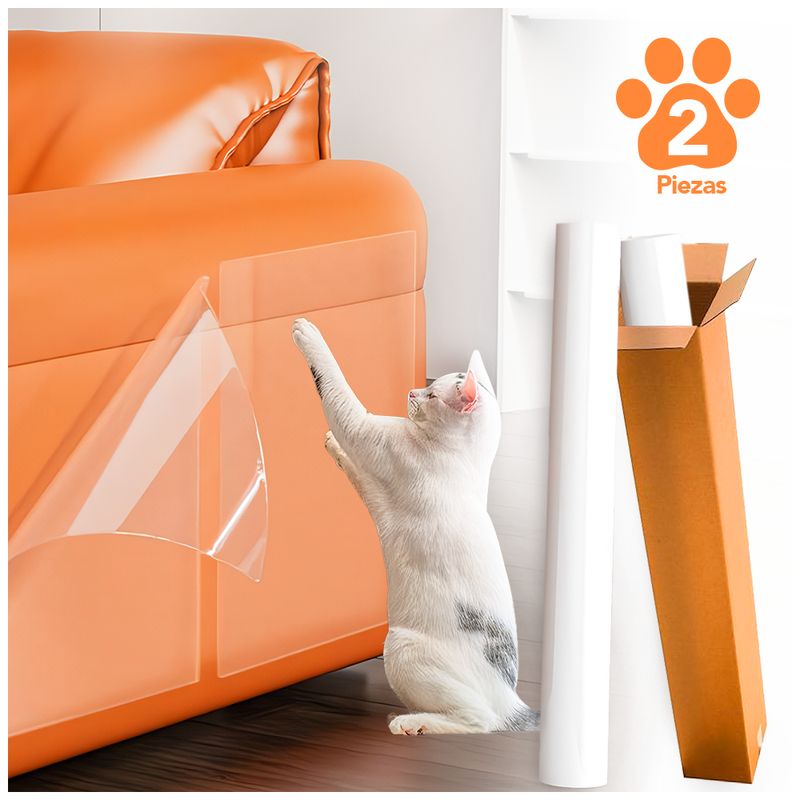 KELLER - Vinilo Protector Transparente con Adhesivo AntiArañaduras 45X30 CM KL6