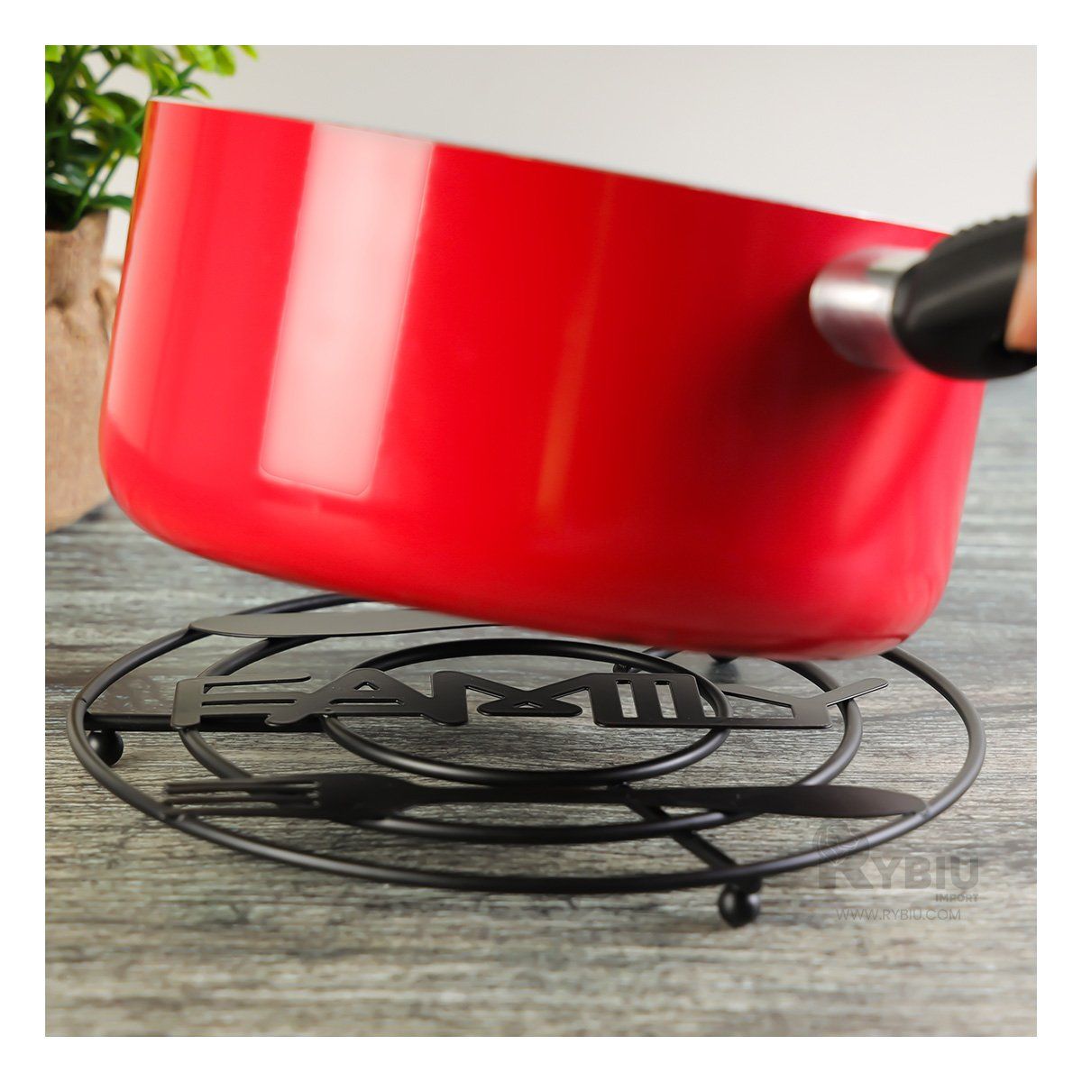 GENERICO - Posa Ollas Facil de Limpiar en Tono Negro Y+Regalo Agendita